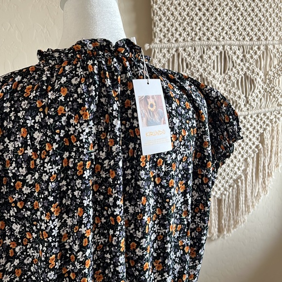 NWOT Kirundo Floral Dress (XL) - Picture 4 of 7